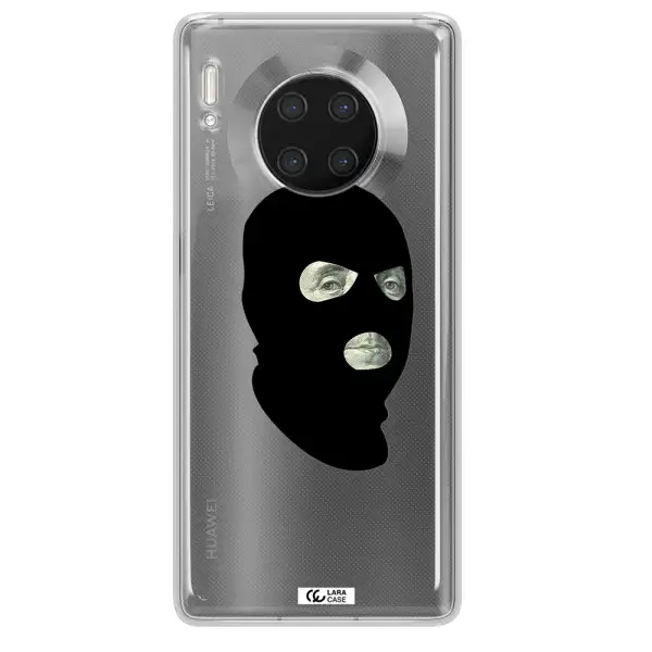 a person wearing a mask Huawei Mate 30 Pro Clear TPU Case