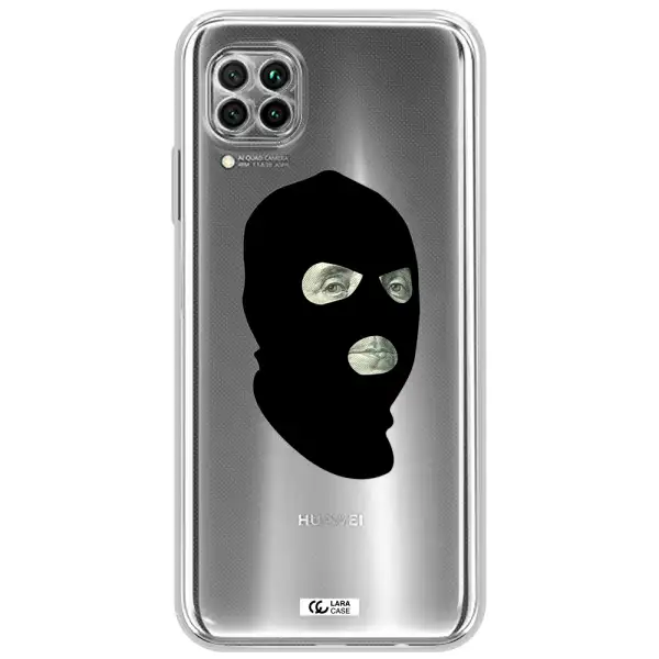 A Person Wearing A Mask Huawei Nova 7I Clear Tpu Case