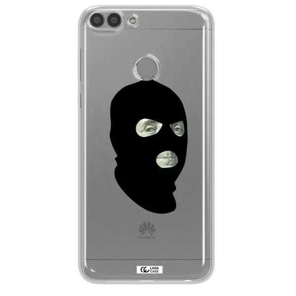 a person wearing a mask Huawei P Smart 2017 Clear TPU Case