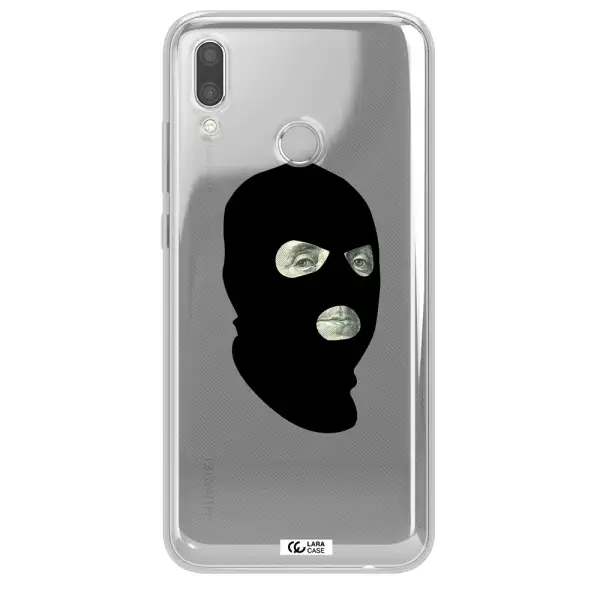 a person wearing a mask Huawei P Smart 2019 Clear TPU Case