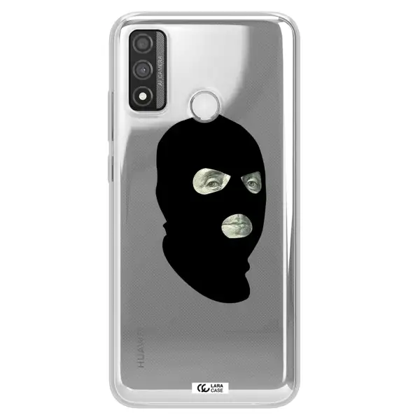 a person wearing a mask Huawei P Smart 2020 Clear TPU Case