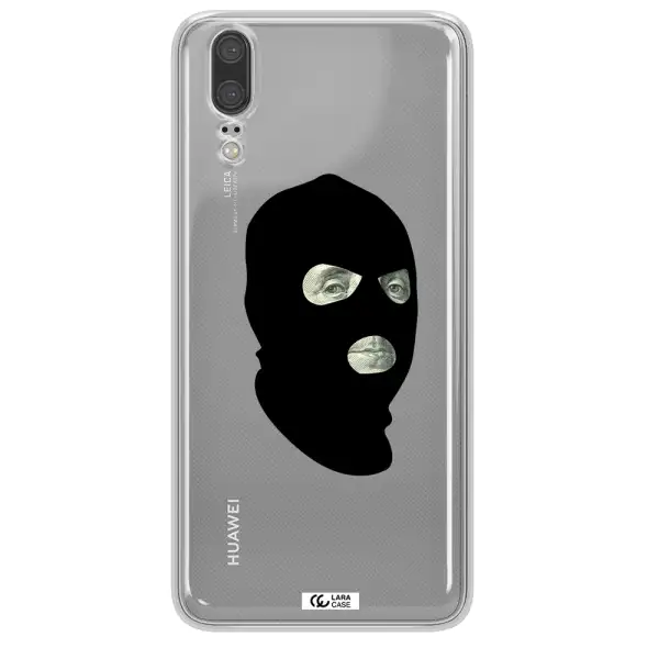 a person wearing a mask Huawei P20 Clear TPU Case