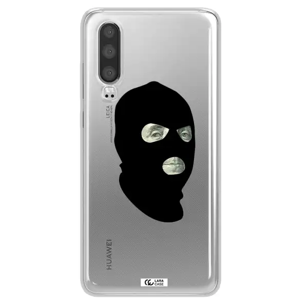 a person wearing a mask Huawei P30 Clear TPU Case