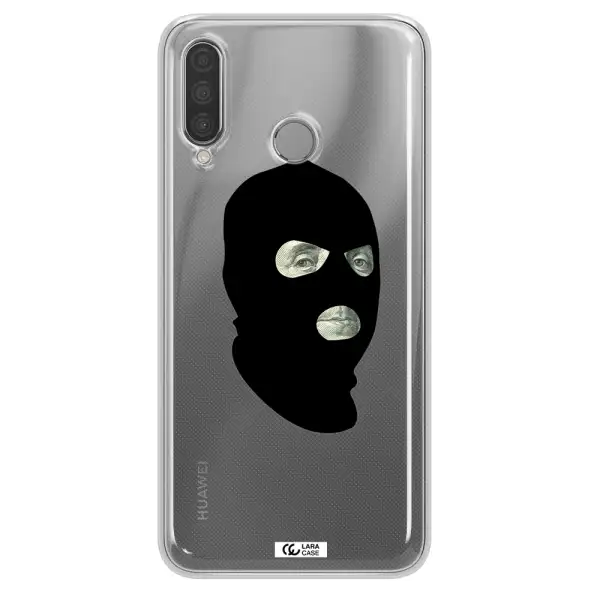 a person wearing a mask Huawei P30 Lite Clear TPU Case