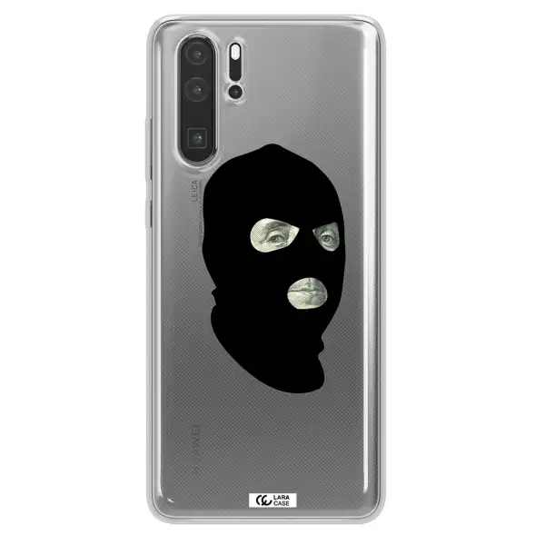 a person wearing a mask Huawei P30 Pro Clear TPU Case