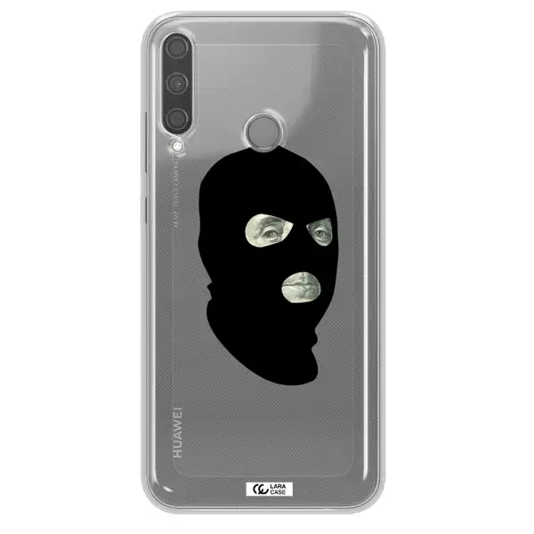 a person wearing a mask Huawei P40 Lite E Clear TPU Case