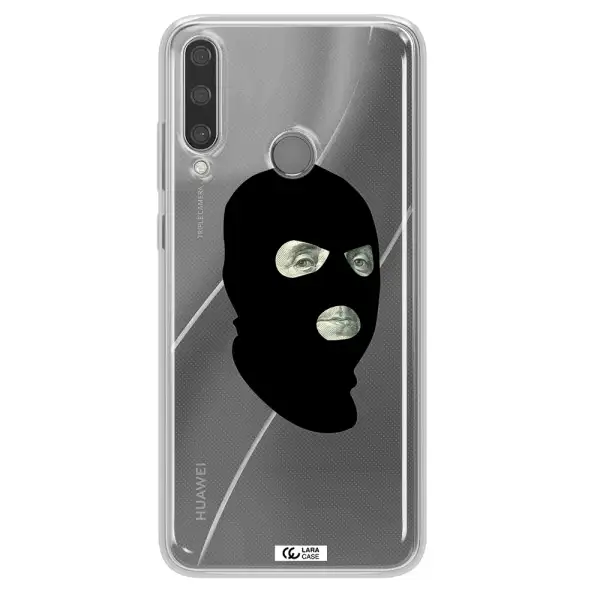 a person wearing a mask Huawei Y6P Clear TPU Case