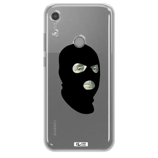 a person wearing a mask Huawei Y6S Clear TPU Case