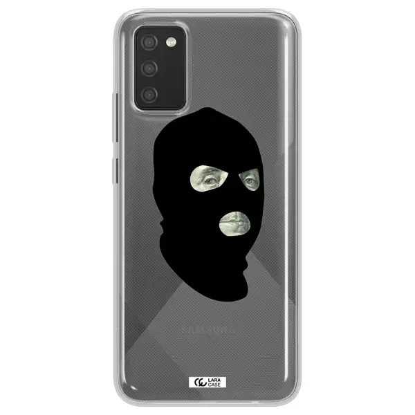 a person wearing a mask Samsung A02S Clear TPU Case