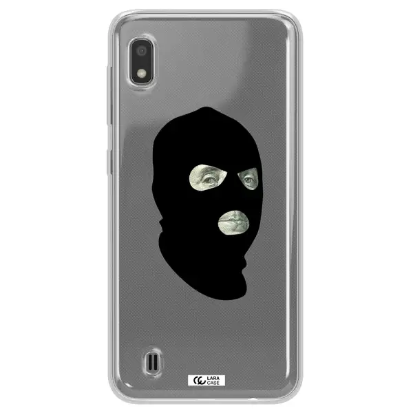 a person wearing a mask Samsung A10 Clear TPU Case