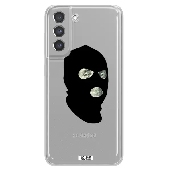a person wearing a mask Samsung A21 Fe Clear TPU Case