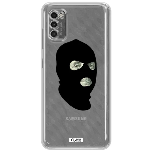 A Person Wearing A Mask Samsung A41 Clear Tpu Case
