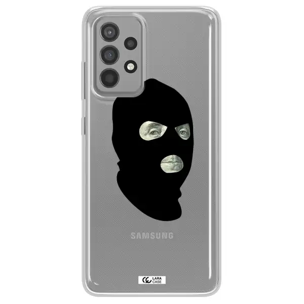 a person wearing a mask Samsung A52 Clear TPU Case