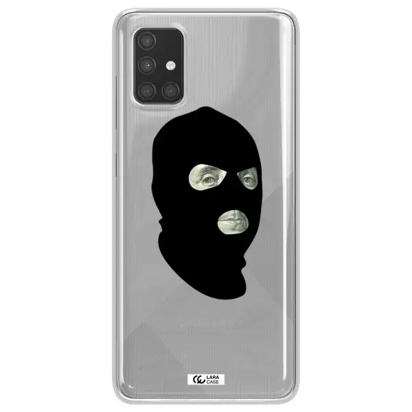 a person wearing a mask Samsung A71 Clear TPU Case