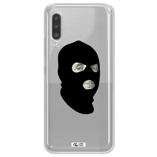 a person wearing a mask Samsung A90 Clear TPU Case