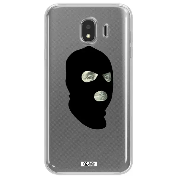 a person wearing a mask Samsung J4 Clear TPU Case