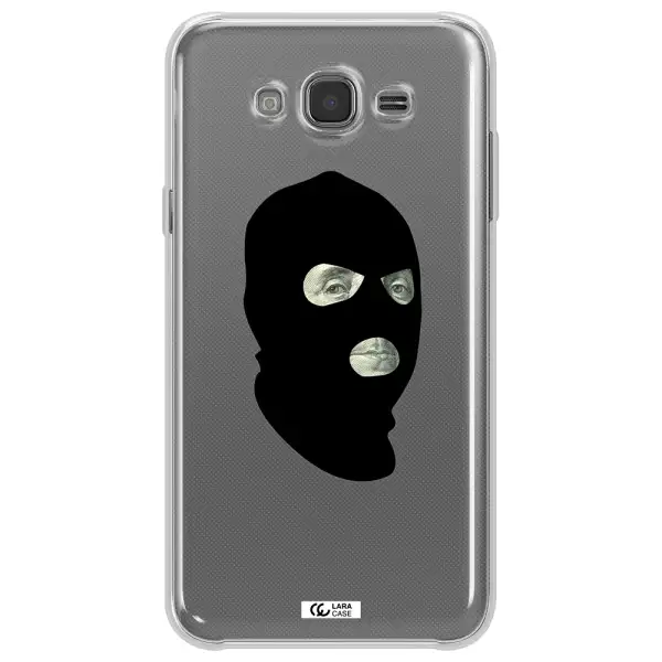 a person wearing a mask Samsung J7 2015 Clear TPU Case