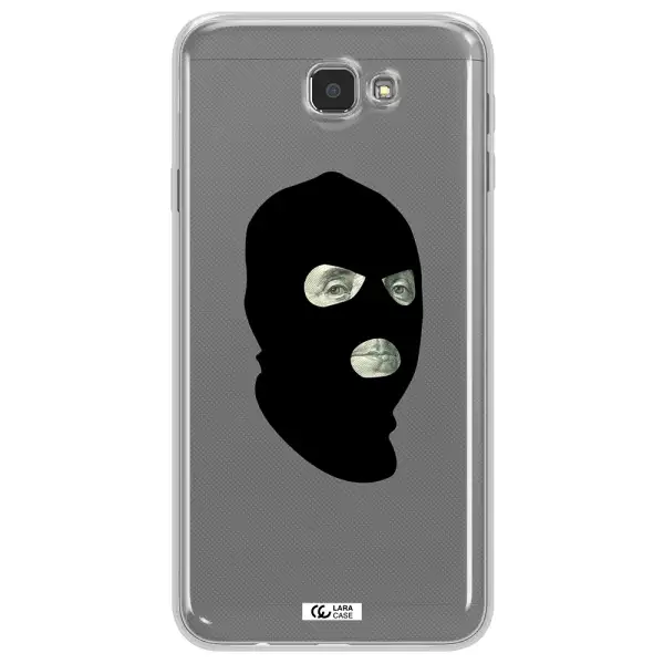 a person wearing a mask Samsung J7 Prim Clear TPU Case