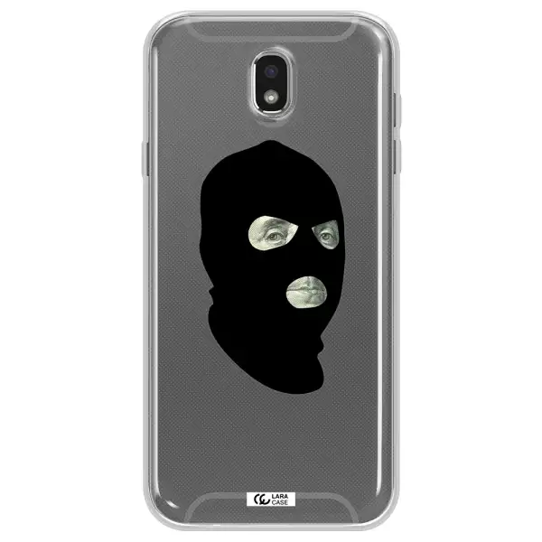 a person wearing a mask Samsung J7 Pro Clear TPU Case