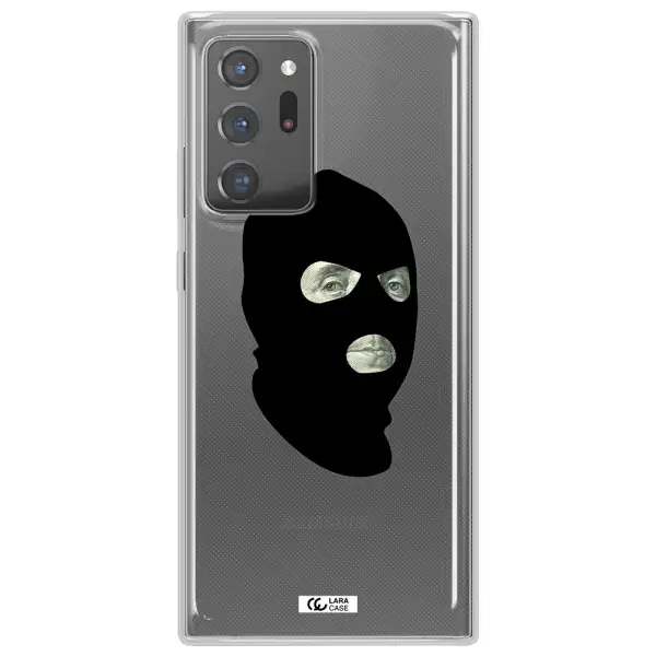 a person wearing a mask Samsung Note 20 Ultra Clear TPU Case