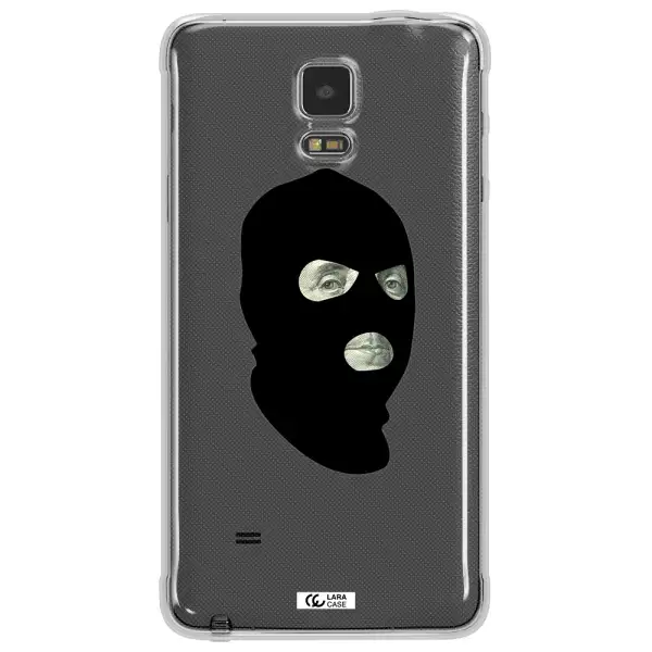 a person wearing a mask Samsung Note 4 Clear TPU Case