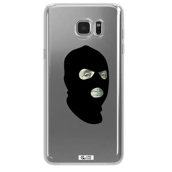 a person wearing a mask Samsung Note 5 Clear TPU Case