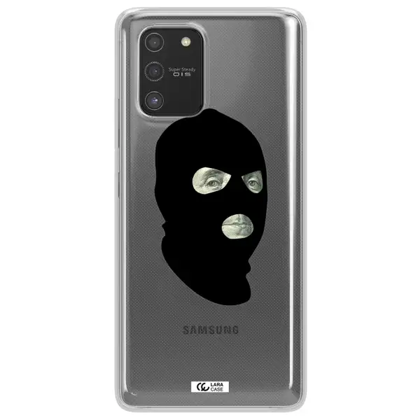 a person wearing a mask Samsung S10 Lite Clear TPU Case