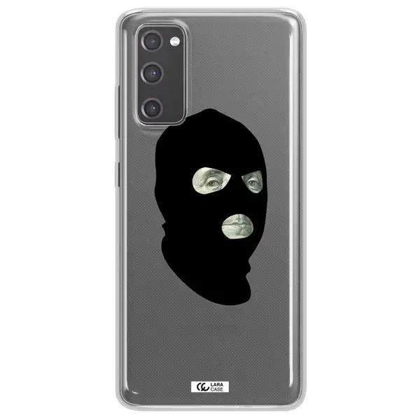 a person wearing a mask Samsung S20 Fe Clear TPU Case