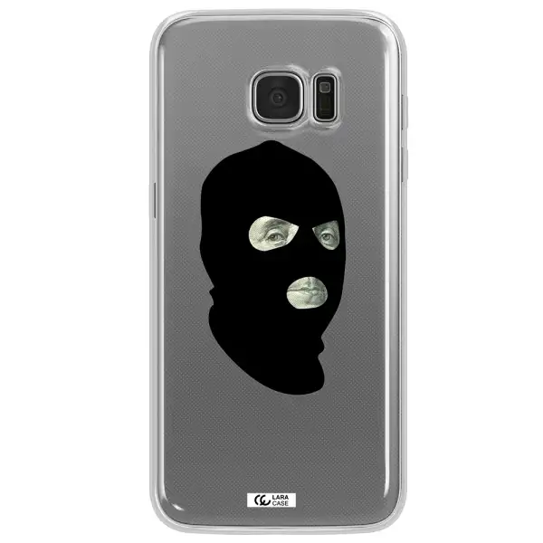 a person wearing a mask Samsung S7 Edge Clear TPU Case