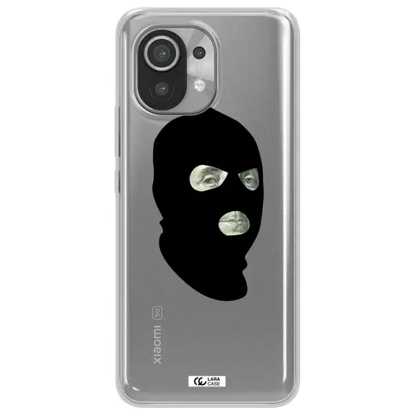 a person wearing a mask Xiaomi Mi 11 Clear TPU Case