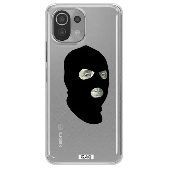 a person wearing a mask Xiaomi Mi 11 Lite Clear TPU Case