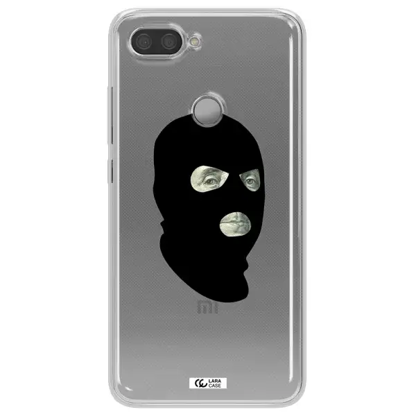 a person wearing a mask Xiaomi Mi 8 Lite Clear TPU Case