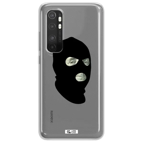 a person wearing a mask Xiaomi Mi Note 10 Lite Clear TPU Case