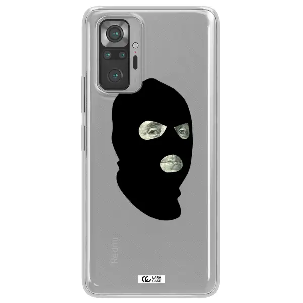 a person wearing a mask Xiaomi Note 10 Pro Clear TPU Case