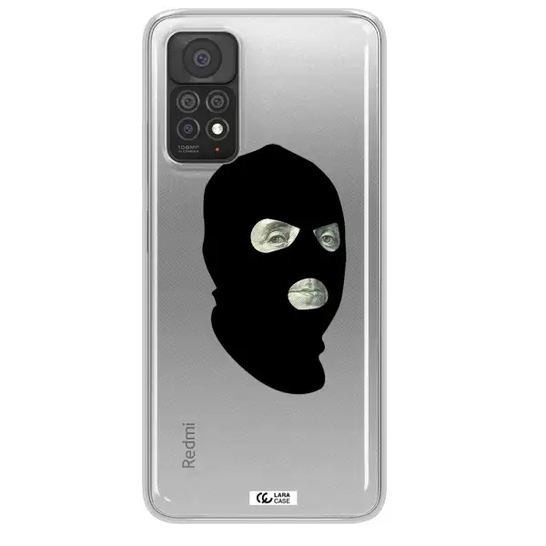 a person wearing a mask Xiaomi Note 11 Pro Clear TPU Case