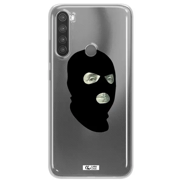 a person wearing a mask Xiaomi Note 8 Clear TPU Case