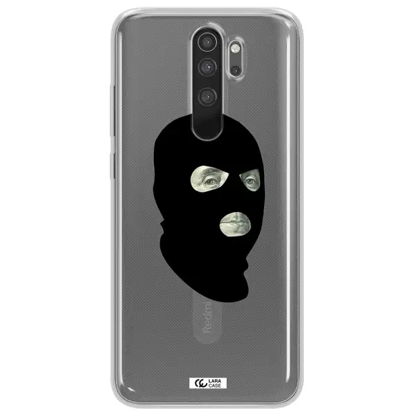 a person wearing a mask Xiaomi Note 8 Pro Clear TPU Case