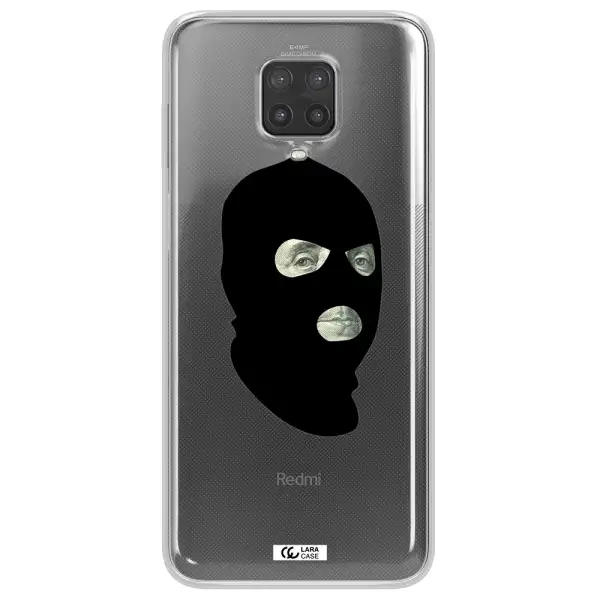 a person wearing a mask Xiaomi Note 9 Pro Clear TPU Case
