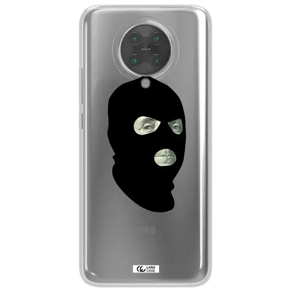 a person wearing a mask Xiaomi Poco F2 Pro Clear TPU Case