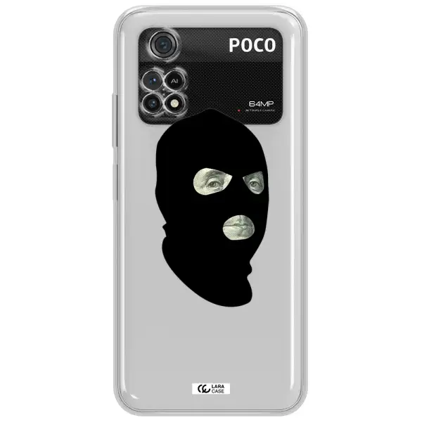 A Person Wearing A Mask Xiaomi Poco M4 Pro 4G Clear Tpu Case