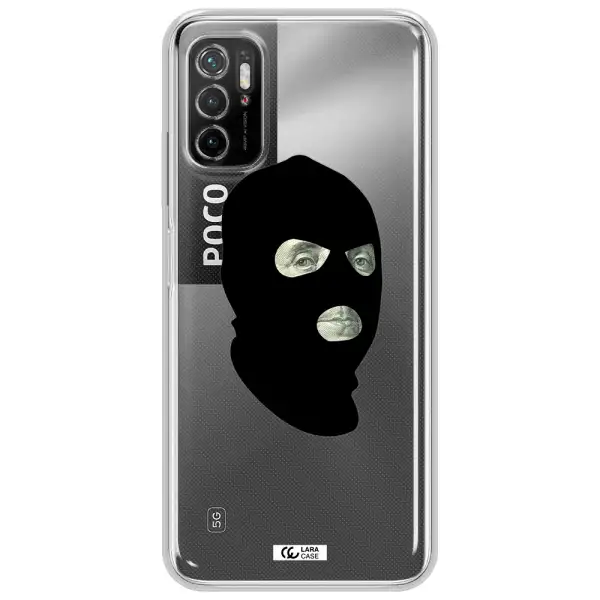 A Person Wearing A Mask Xiaomi Poco M4 Pro 5G Clear Tpu Case