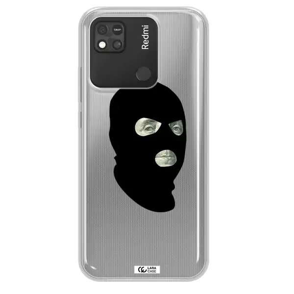 a person wearing a mask Xiaomi Redmi 10A Clear TPU Case