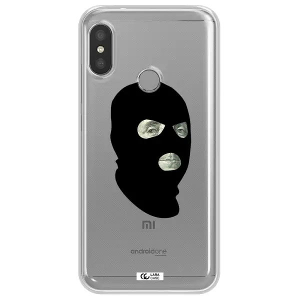a person wearing a mask Xiaomi Redmi 6 Pro Clear TPU Case
