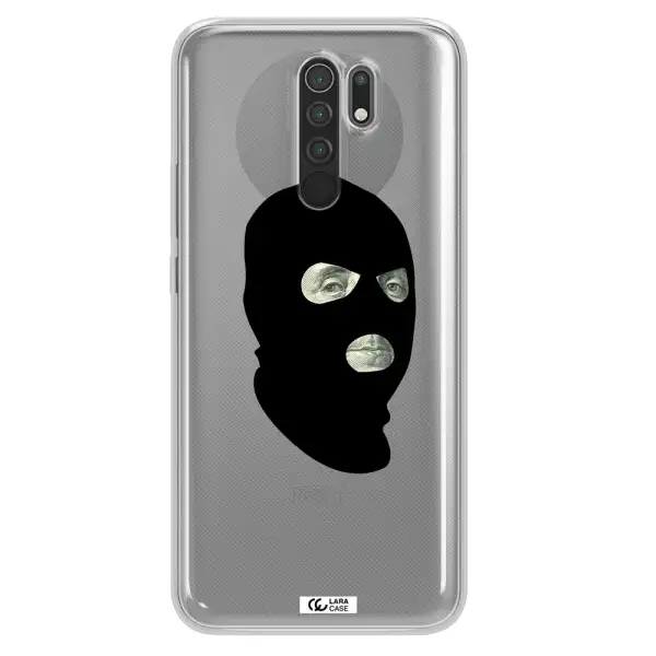 a person wearing a mask Xiaomi Redmi 9 Clear TPU Case
