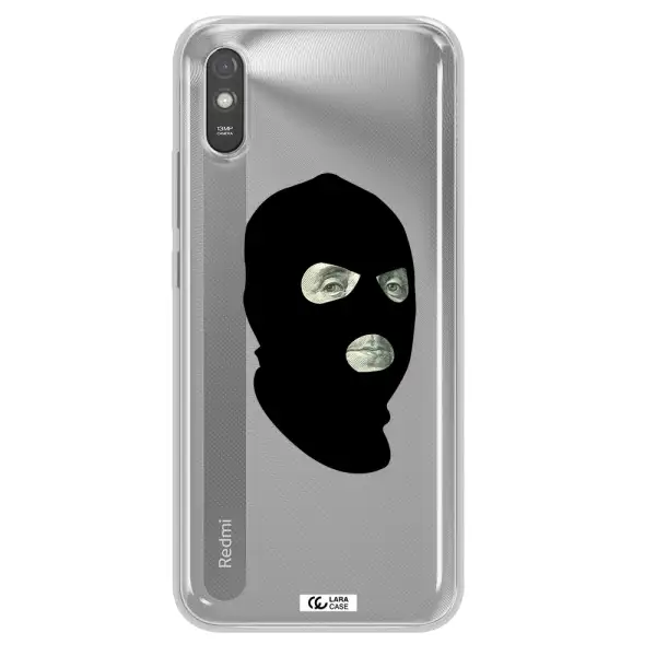 a person wearing a mask Xiaomi Redmi 9A Clear TPU Case