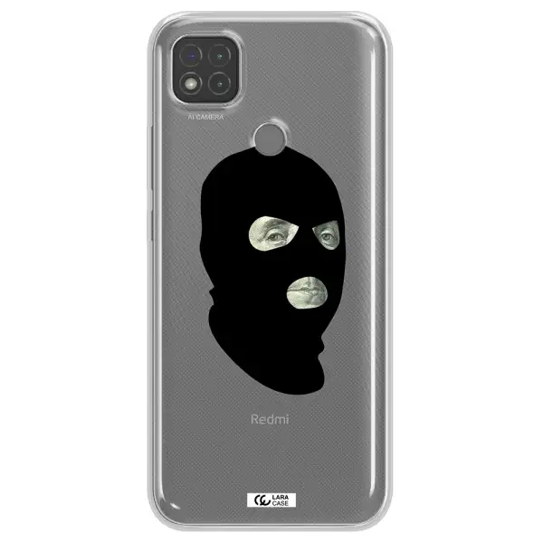 a person wearing a mask Xiaomi Redmi 9C Clear TPU Case