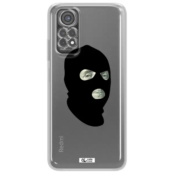 A Person Wearing A Mask Xiaomi Redmi Note 11S Clear Tpu Case