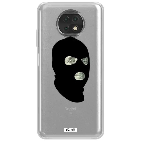A Person Wearing A Mask Xiaomi Redmi Note 9T Clear Tpu Case