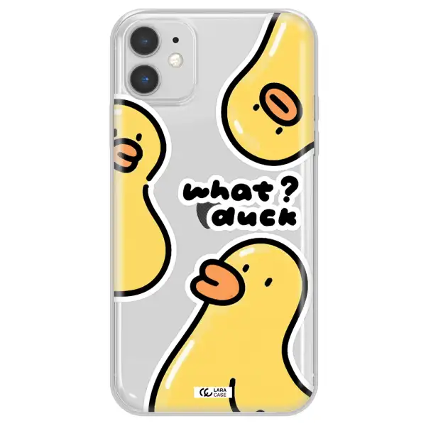 a group of yellow ducks Apple iPhone 11 Clear TPU Case