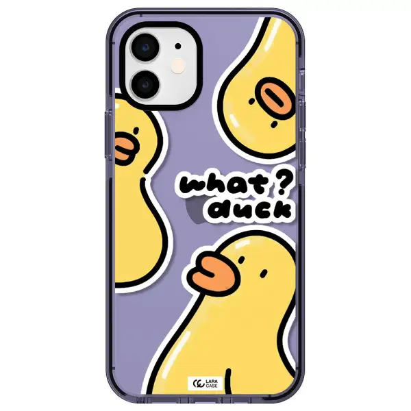 a group of yellow ducks Apple iPhone 11 impact Lilac Case